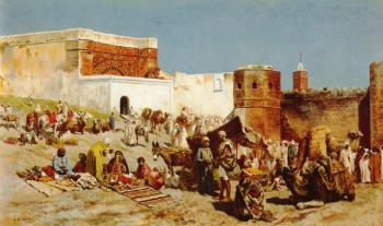 Edwin Lord Weeks : Moroccan Market